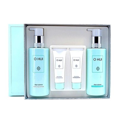 O HUI Clear Science Hair Care Special Set - 4 Artikel Shampoo Conditioner-K-B...