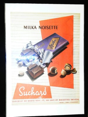 Suchard original old advertising - A3 size - 30x42 cm
