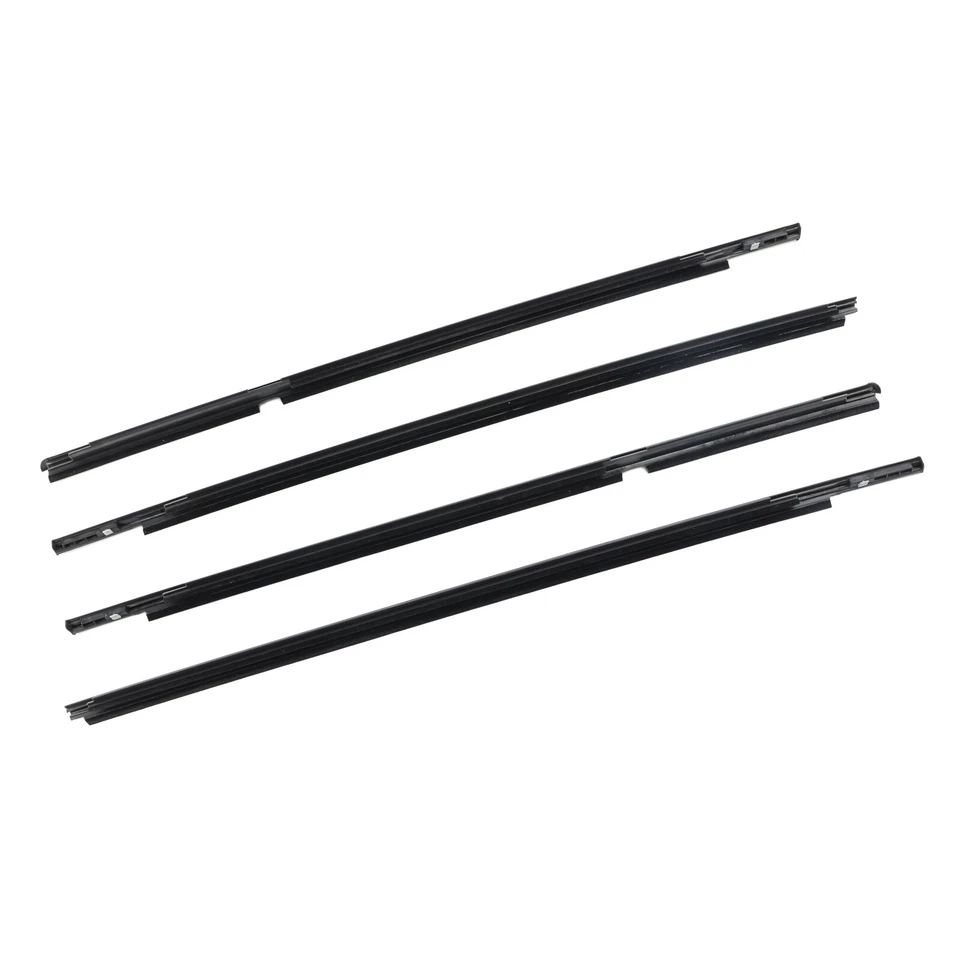 4pcs Outer Door Glass Weatherstrip Moulding For Toyota Yaris Vitz 2005-2010 - image 4 of 4