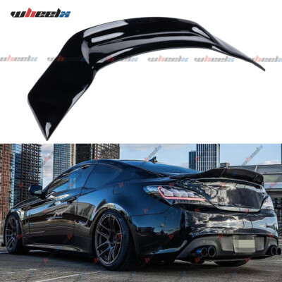 FOR 2010-2016 GENESIS COUPE KDM R STYLE GLOSS BLACK DUCKBILL TRUNK SPOILER WING