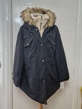 Koolaburra By Ugg Womens Faux Fur Black Jacket Coat Size L New
