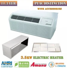 Amana PTAC Air Conditioner Distinction 9.2K BTU Cooling w/ 3.5kW Electric Heater