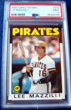 1986 Topps TIFFANY #578 LEE MAZZILLI  psa 9 PITTSBURGH PIRATES  (158)