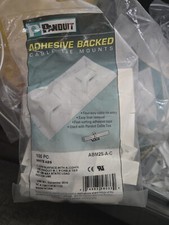Panduit ABM2S-A-D 4-Way Adhesive Backed Cable Tie Mount 100pc Expired