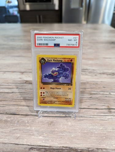 Dark Machamp (1st Edition) graded PSA 8 for sale on eBay