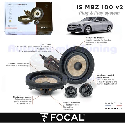 Ant FOCAL Plug and Play Speakers IS MBZ 100 V2 for Mercedes C-Class W206