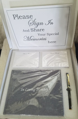 Heilo~ Funeral Guest Book for Memorial & Funeral Services  In Loving Memory NEW