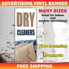 DRY CLEANERS Advertising Banner Vinyl Sign washing laundry cloth shoe underwear