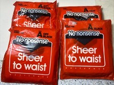 No Nonsense Sheer to Waist Pantyhose 4 PAIRS Assorted Colors Size A NEW IN BAG