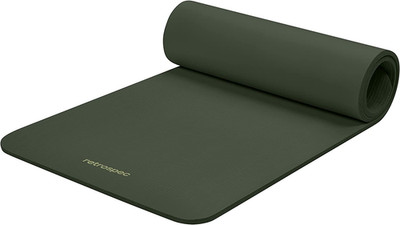 Solana Yoga Mat Thick 1/2In Non-Slip Workout Mat with Nylon Strap - 72X24In Exer