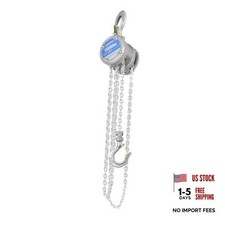 Industrial Mini Manual Chain Hoist, 1/2 Ton Capacity (1100 lbs), 1100LBS 10FT