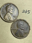 1924-S & 1924-P LINCOLN WHEAT CENT SET, High Grade coins, VF/XF  set #265