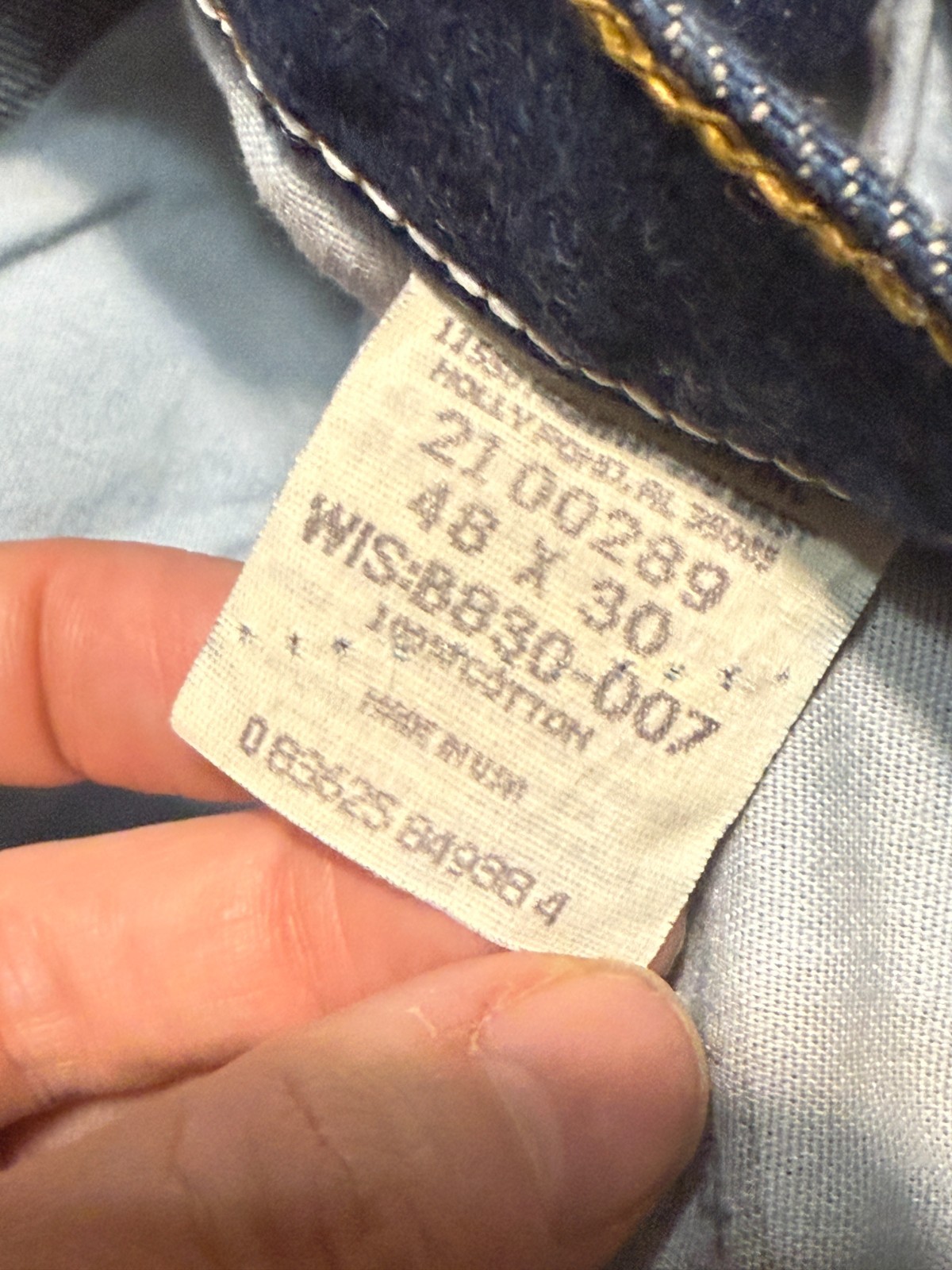 Lee Jeans, Men's Size 48x30, Blue, Denim, Straight Leg, Dark Wash, Pockets image 4