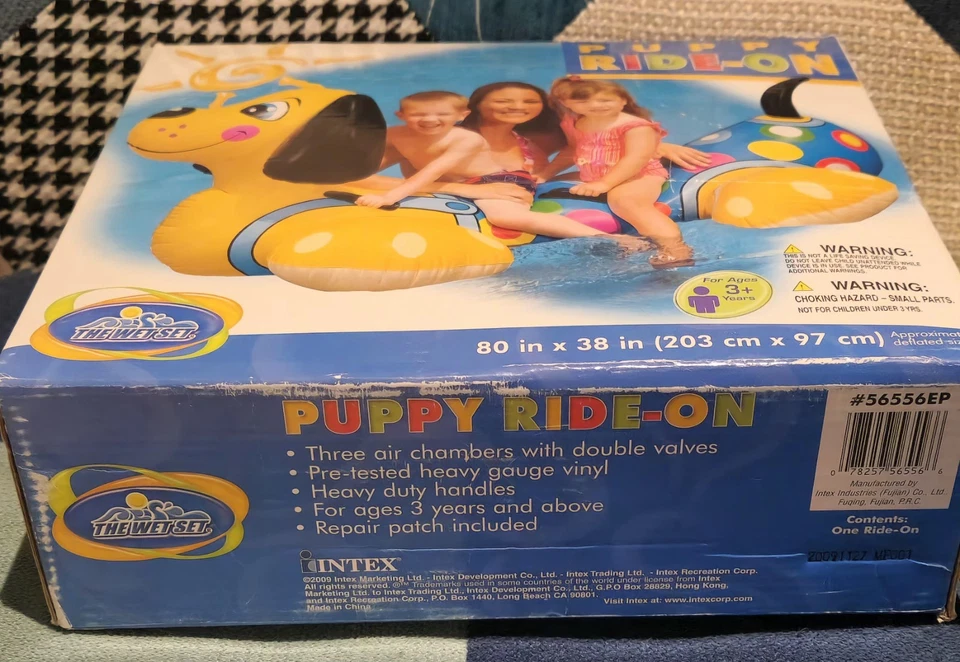 Intex The Wet Set Puppy Inflatable Pool Float/ Rare/great Price!!This Won't Last - Image 2 of 4