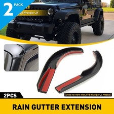 For Jeep Wrangler Jk 2007-2017 4x Car Water Rain Gutter Extension Accessories For Jeep Wrangler Jk 2007-2017 4x Car Water Rain Gutter Extension Accessories