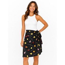 GANNI Swimwear - Fruit-Print Wrap Sarong Skirt