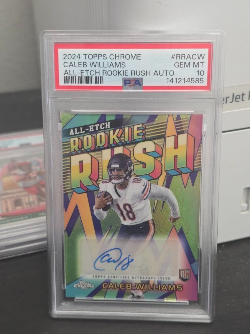 Caleb Williams Topps Chrome All-Etch Rookie Rush Autographs #RRACW Base