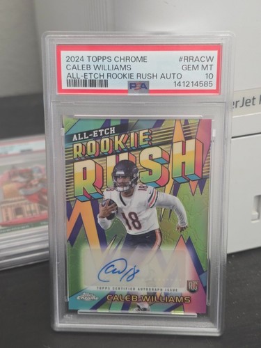 2024 Topps Chrome - All-Etch Rookie Rush Auto Autographs Caleb Williams  PSA 10
