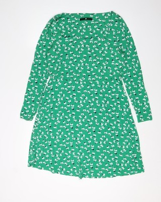 V by Very Damen A-Linien-Kleid grün geblümt 14