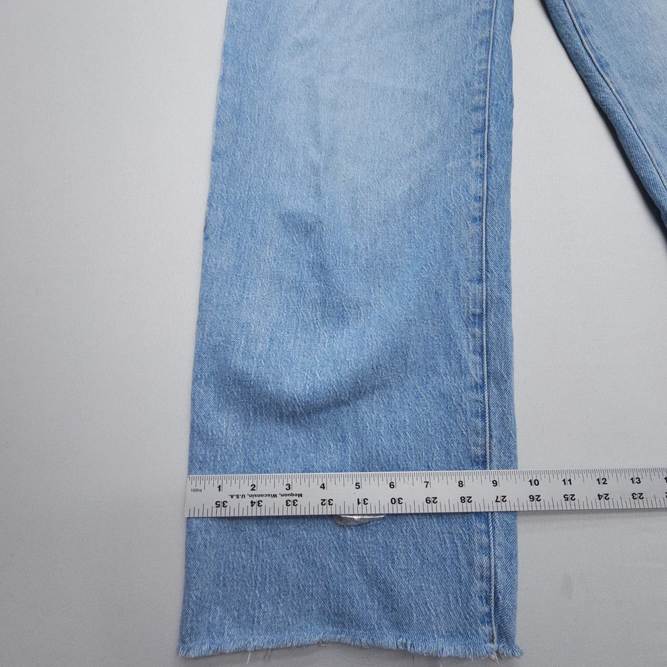 Madewell The Perfect Vintage Wide Leg Crop Jeans Size 29 T Blue 29" Inseam - Image 4 of 4