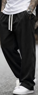 Men s Pants 36x32 Black Lightweight Corduroy Cords 