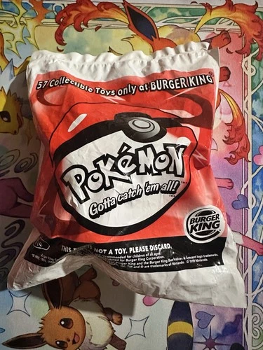 1999 Burger King Pokemon Pokeball Toy #36-10 Pikachu Talking Plush VINTAGE