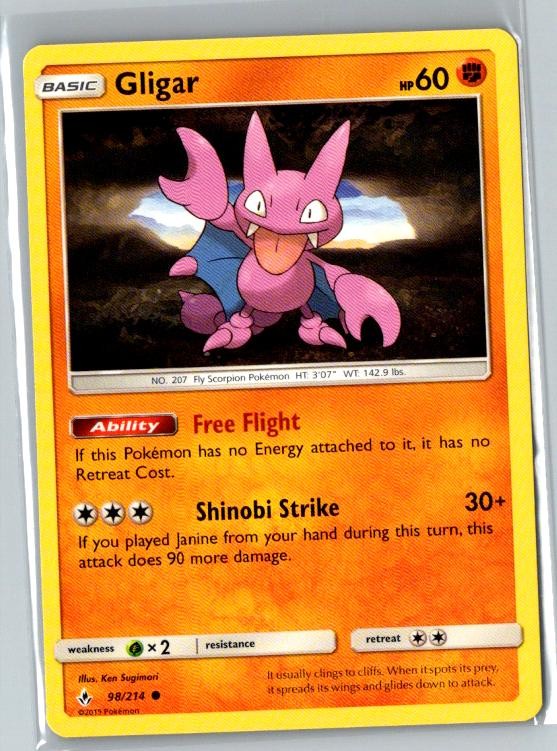 Gligar Unbroken Bonds Non-Holo Pokémon TCG