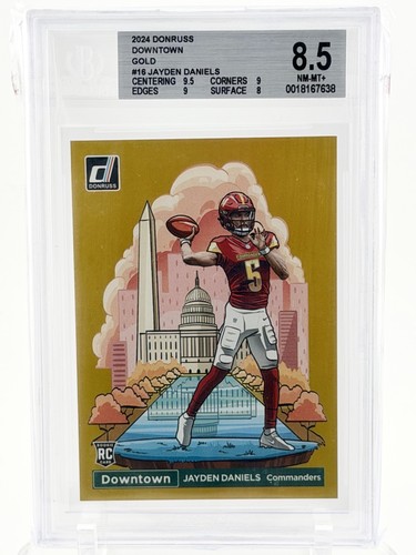 Jayden Daniels [Gold] #16 2024 Panini Donruss Downtown card