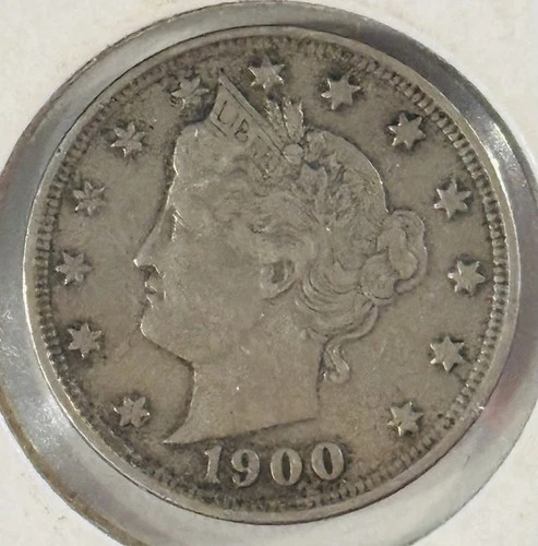 Photo of a 1900-P Liberty Nickel from an eBay listing that sold on Jul 18, 2026