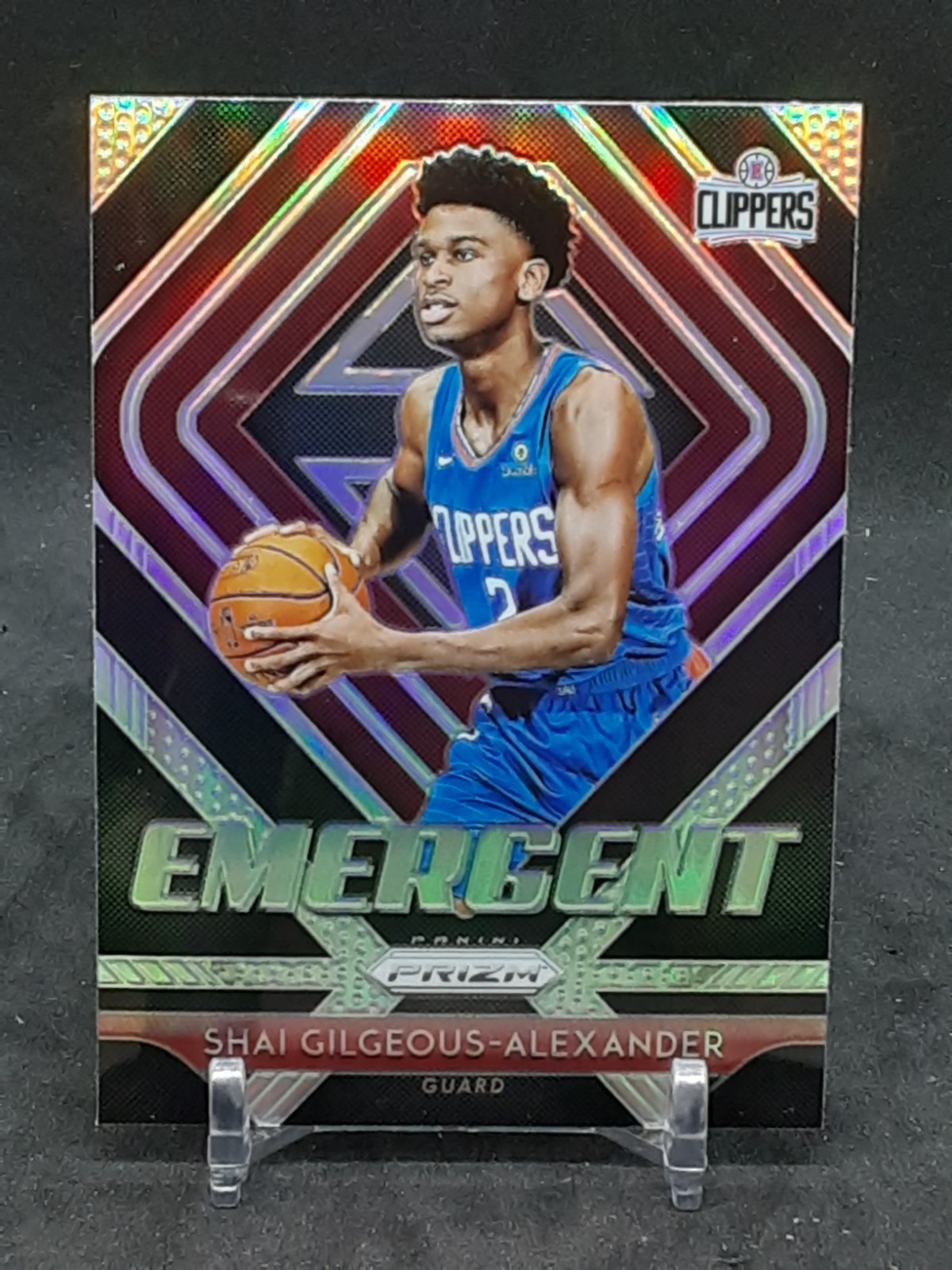 SHAI GILGEOUS-ALEXANDER 2018-19 PRIZM EMERGENT SILVER PRIZM ROOKIE THUNDER QQ