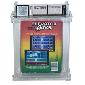 NES Elevator Action WATA 7.0 CIB 5-Screw Complete In Box Graded Nintendo Game