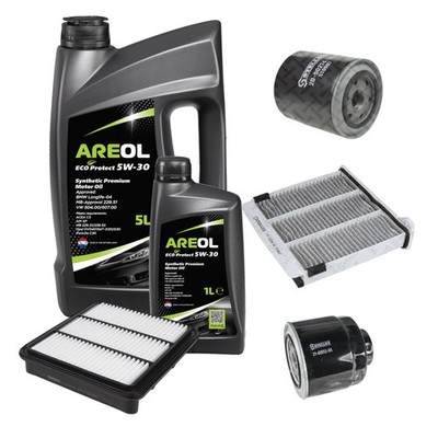 STELLOX Inspektionspaket AREOL ECO Protect 5W-30 6L für Mitsubishi L 200/Triton