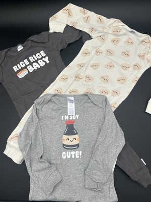 Pack Of 3 Gerber Long Sleeve Coveralls 24 Months NWT