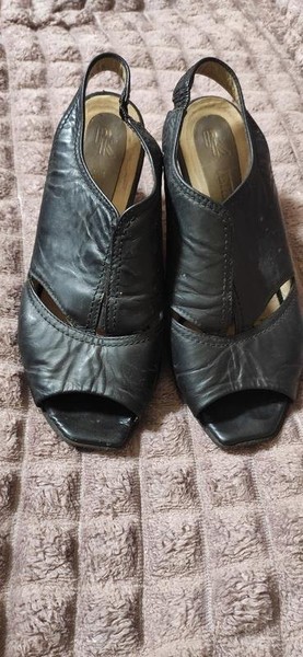 Women Peter Kaiser Heels Black Leather 34