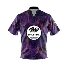 Custom Name - Motiv Purple Jungle Bowling Jersey Size S-5XL NEW