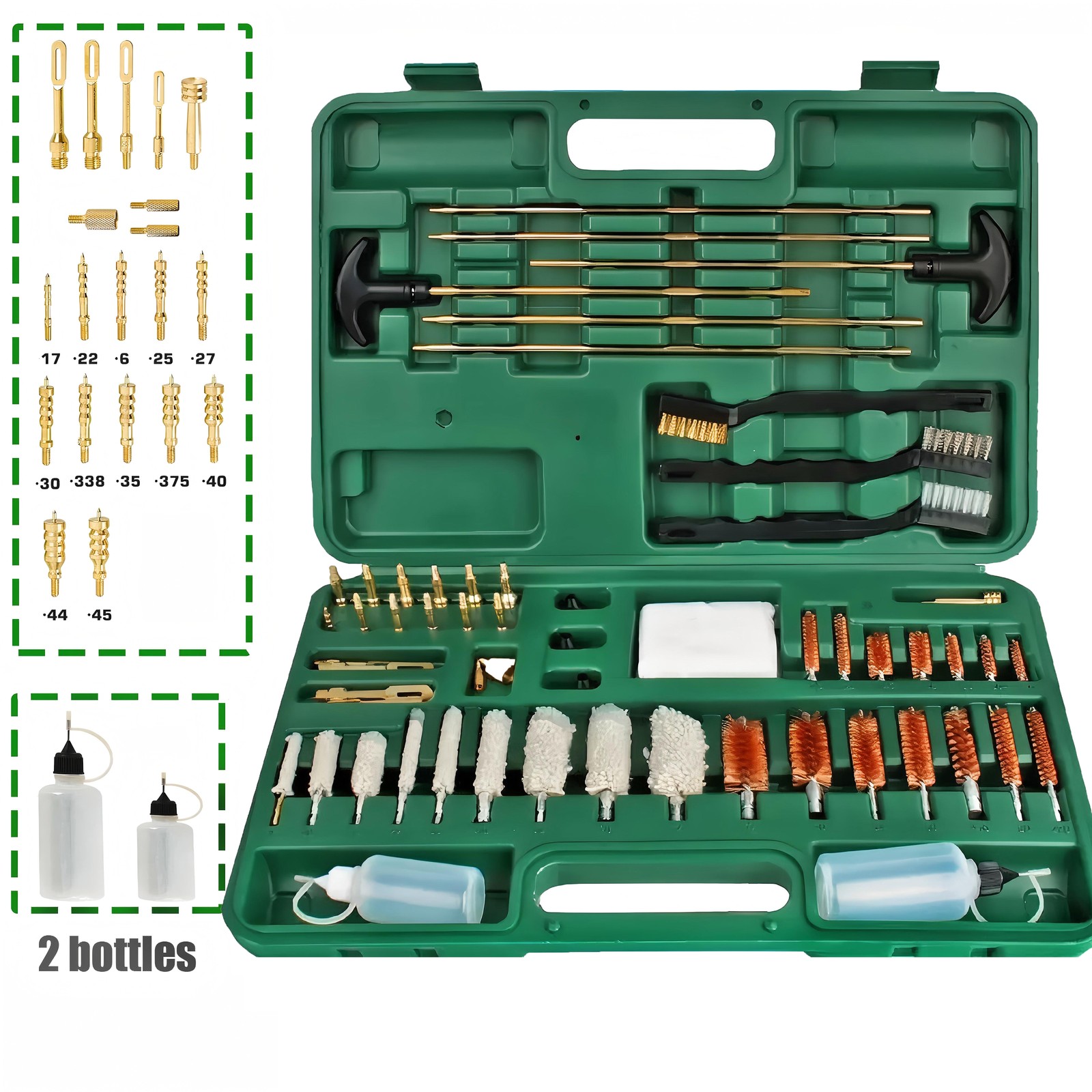 Gun Cleaning Kit Universal Rifle Pistol Shotgun Handgun Firearm with Case