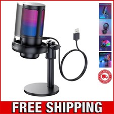 Plug and Play Gaming Microphone with Metal Anti-Splash Screen  Voice Monitoring