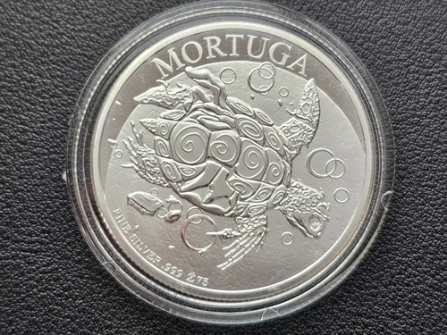 ZOMBUCKS WORLD SERIES - MORTUGA - 1 OZ BU SILVER ROUND IN CAPSULE FAST SHIPING