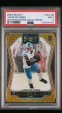 2023 Select Jahmyr Gibbs Gold Watercolors 10/10 PSA 9 8A
