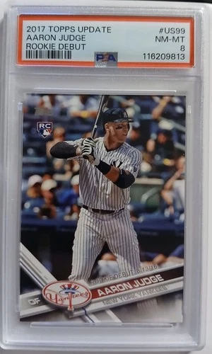 Aaron Judge RC PSA 8 2018 Topps Update #US99 Debut Rookie Card Yankees RARE