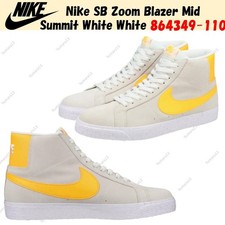 Blazer Nike SB Zoom Mid Summit blanc blanc 864349-110 homme taille