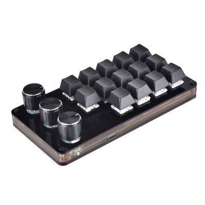 14 Keys Programmable Keyboard Multifunctional USB Mechanical Keyboard One Hand