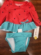 Girls 3-6 mo 2 pc NEW with tags bathing swim suit