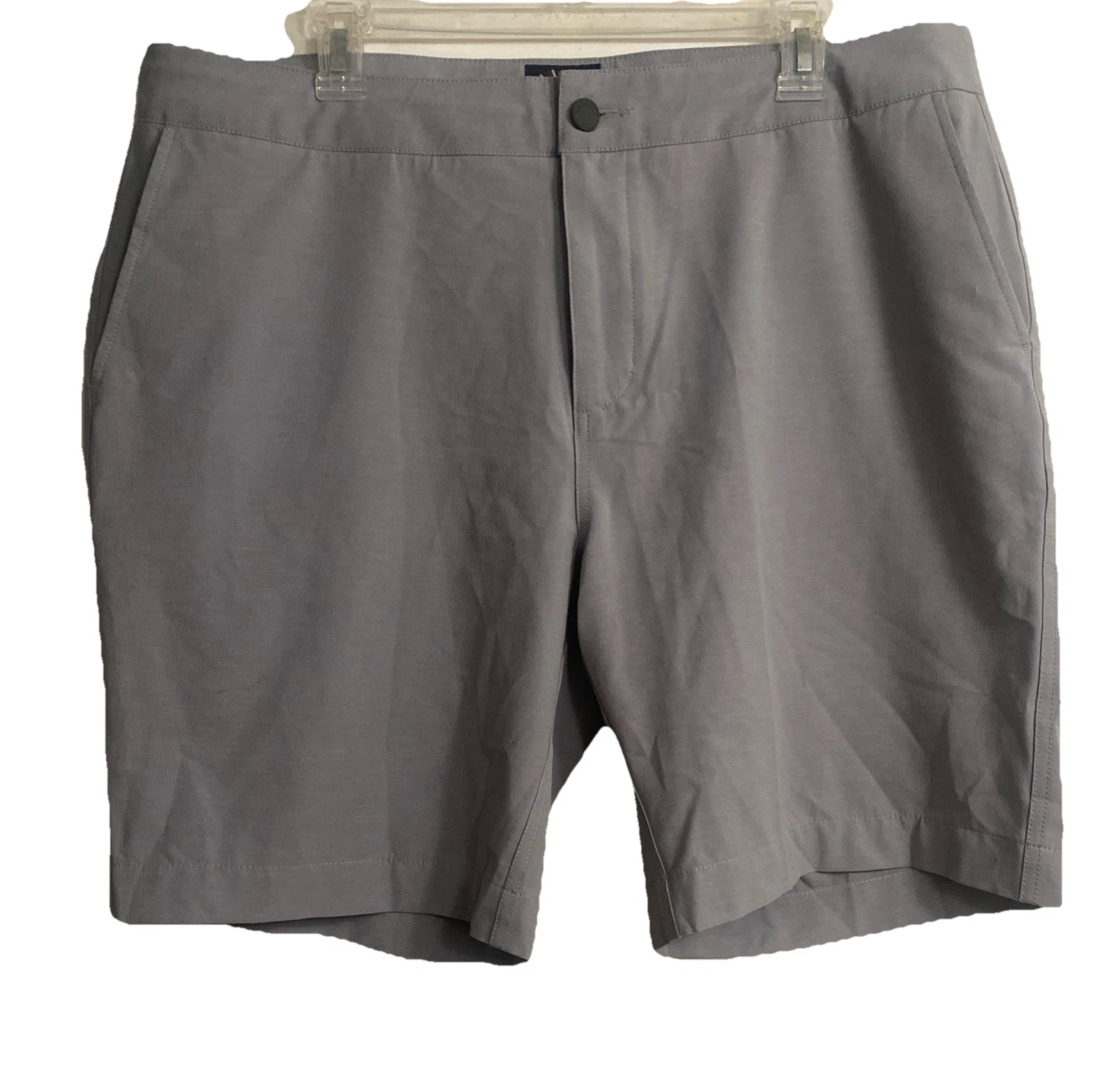 Faherty All Day Bermuda Shorts Mens Size 36 Gray 9" Inseam Chino Flat EUC!