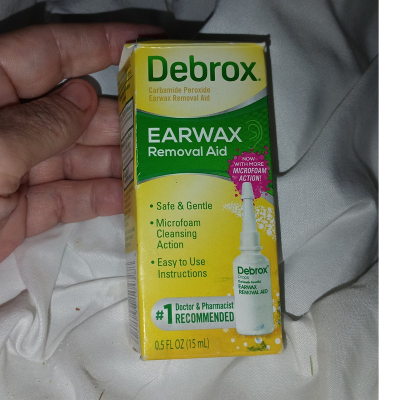 Debrox Earwax Removal Drops Microfoam Safe & Gentle Clear 0.5 fl oz (15 mL)