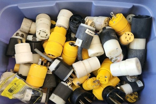 LOT 90+ GE Misc Brand Plug Twist Lock 120v 20A 250V 30A 125v 15A 120/208v 20A