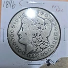1896 S  Morgan Silver Dollar $1 Coin 0.9 Silver San Francisco Mint US Coin