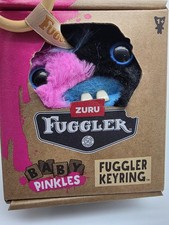 FUGGLER KEYRING KEYCHAIN Funny Ugly Monster Plush Fugglers Pink Black