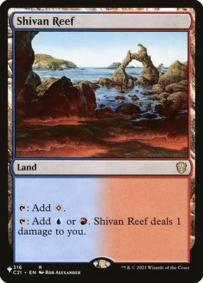 MTG Shivan Reef PLST Rare Normal #C21-316