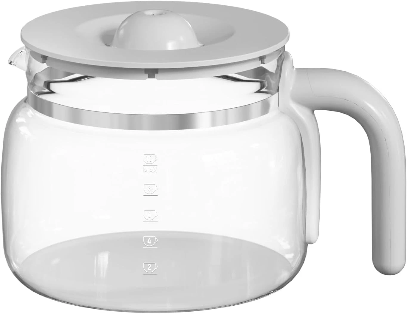 10 Cup Coffee Maker Carafe Replacement Pot Compatible with DCGC01 Overflow Coffe